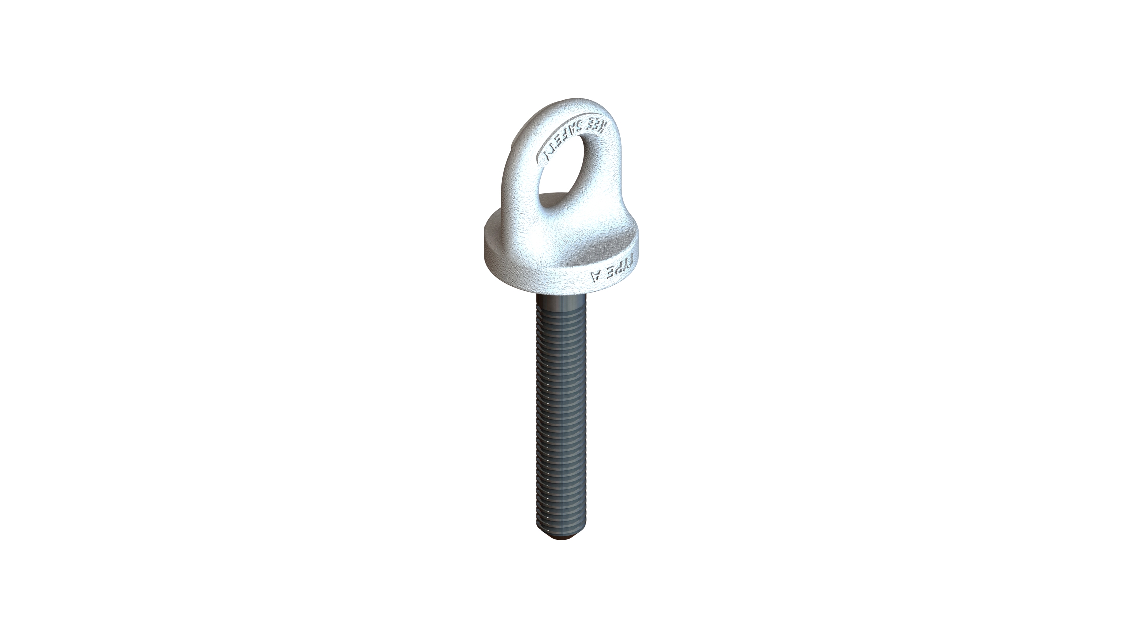 3A EYE BOLT M12 X 76 WHITE